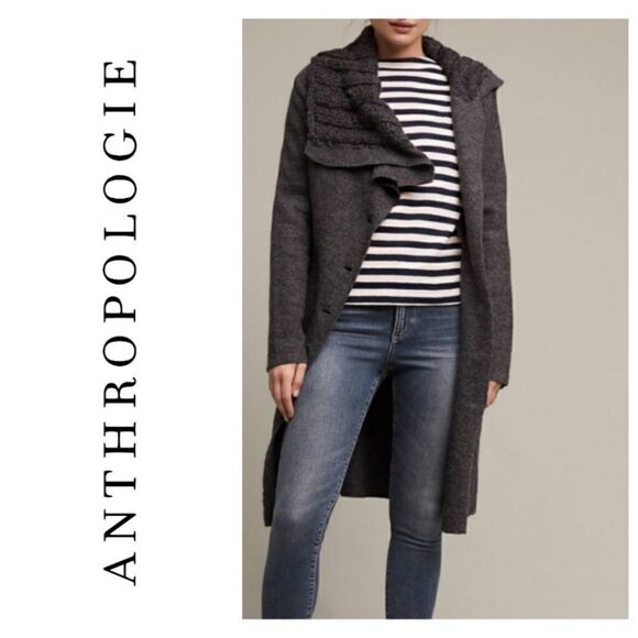 Anthropologie GRO A LIVE Wool Jacket Cardigan Sweater M - Picture 1 of 13